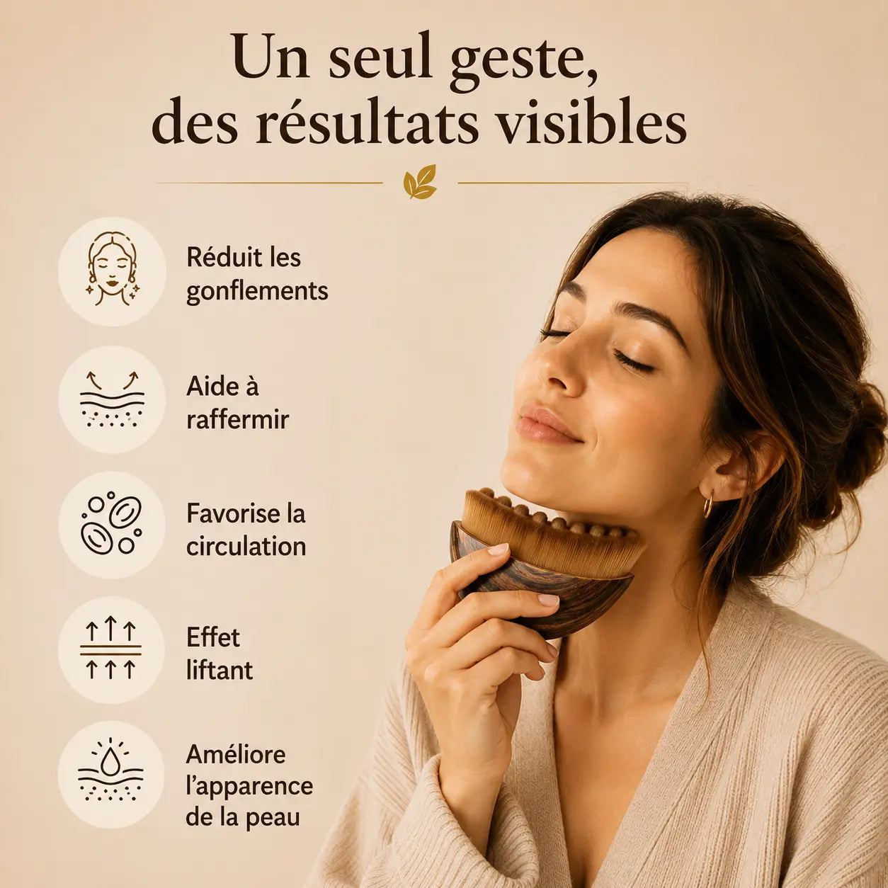 Brosse de Drainage Lymphatique Visage – Zylora ( les bienfaits )
